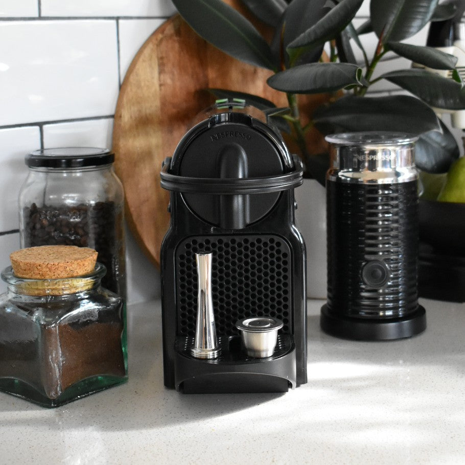 Inissia Black Coffee Capsule Pod Machine by Nespresso
