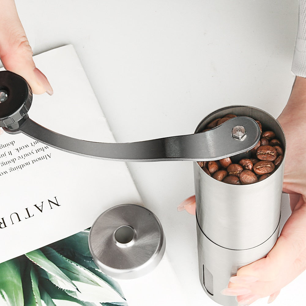 Manual Handheld Coffee Grinder - Stainless Steel