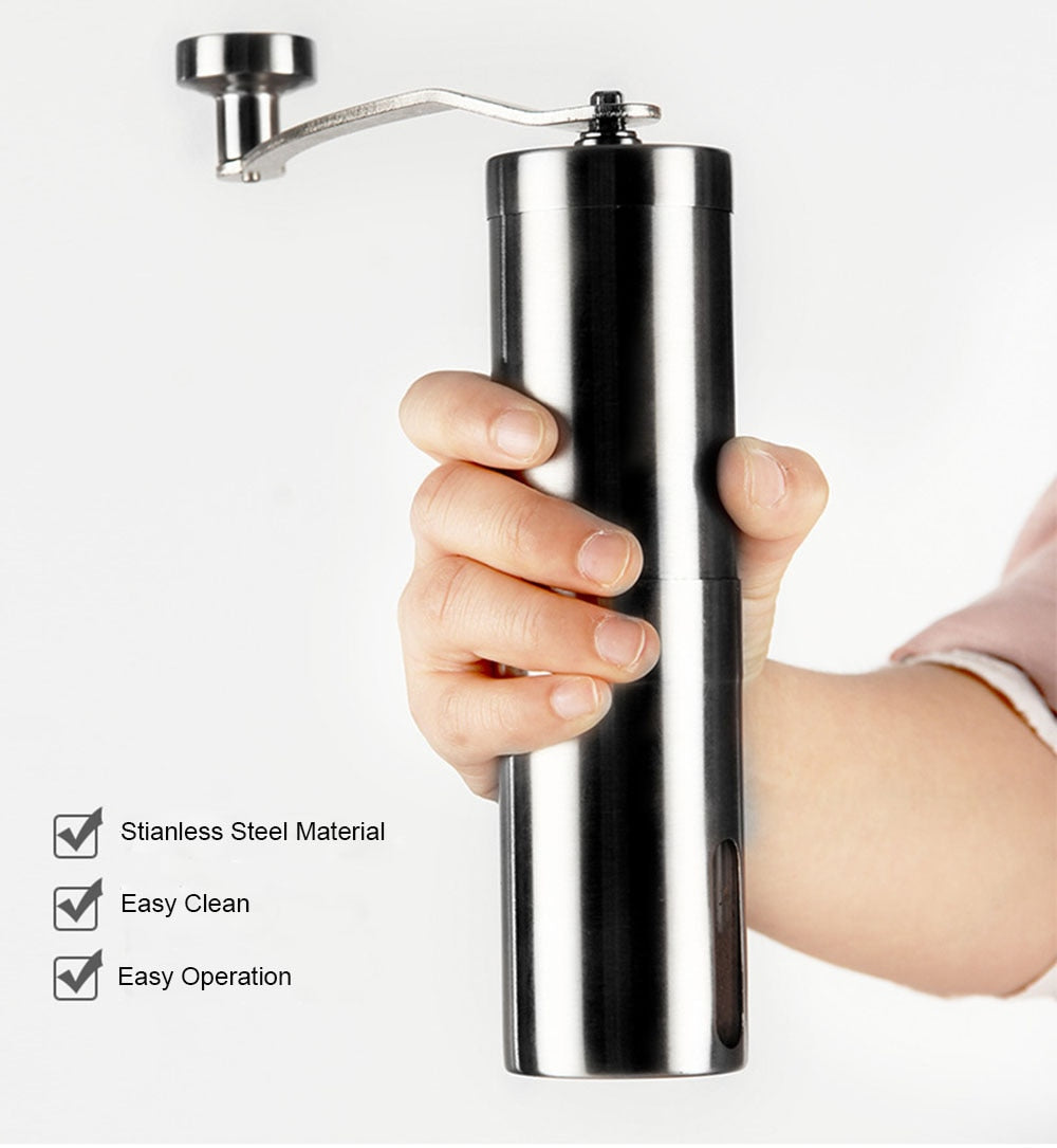 Handheld Coffee Grinder - Stainless Steel