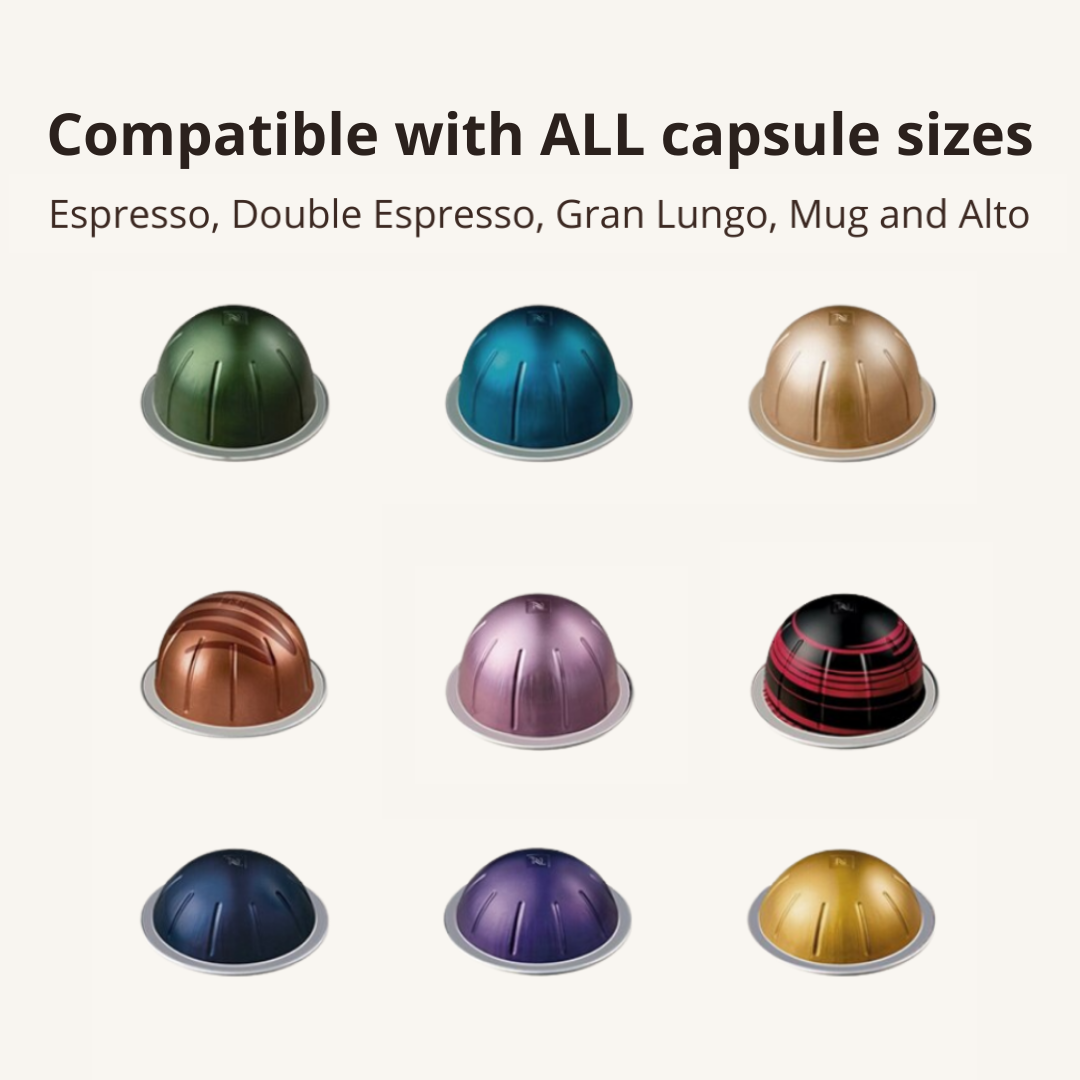 For Vertuo Next Reusable Coffee Capsule Lid Compatible With Original  Vertuoline Coffee Pods Food Grade Silicone Cap with Spoon